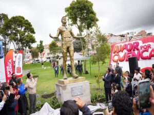 Cuenca erigió un monumento  a su campeón olímpico Daniel Pintado