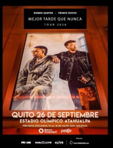 Quito se rinde a la bachata: arranca la preventa para el show de Romeo Santos y Prince Royce