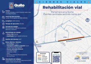 Avanzan trabajos en el carril central de la Panamericana Norte