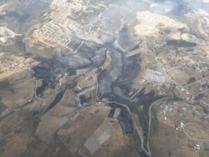 Bomberos Quito controló incendio forestal en Catzuquí de Moncayo