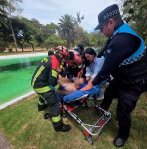 Persona hallada inconsciente en la laguna de La Carolina